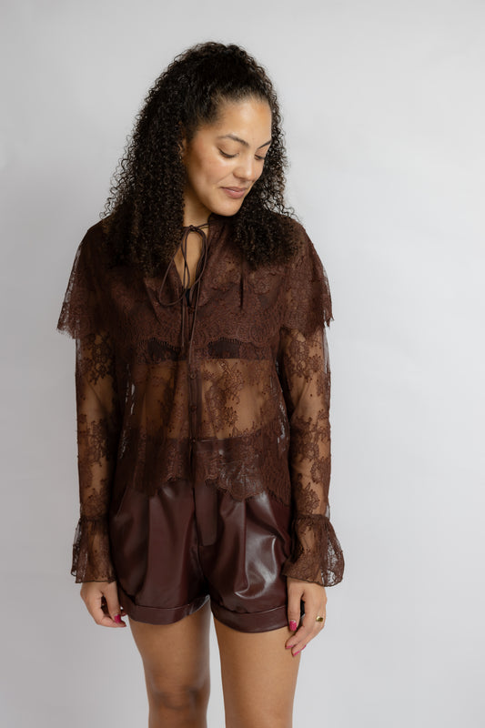 Lili Lace Capelet Top