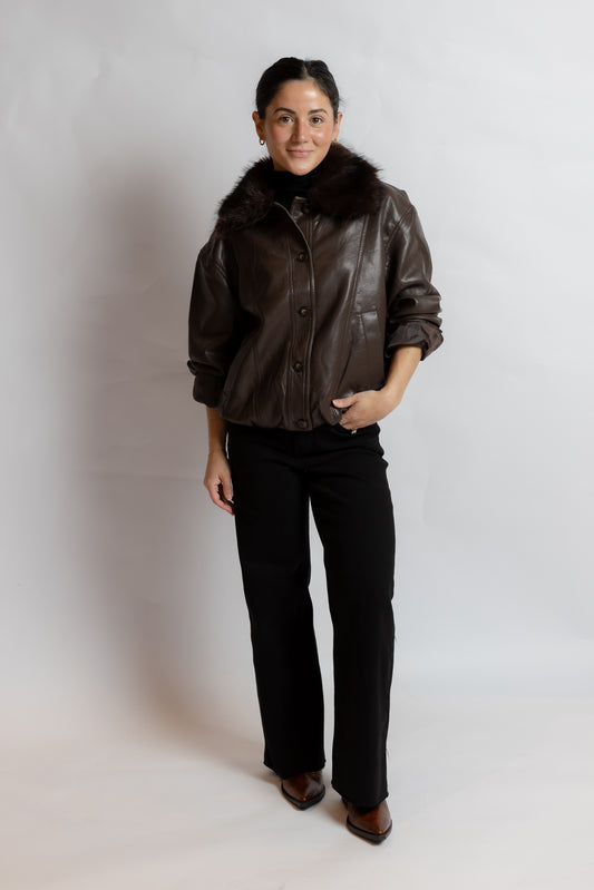 Marcie Faux Leather Jacket