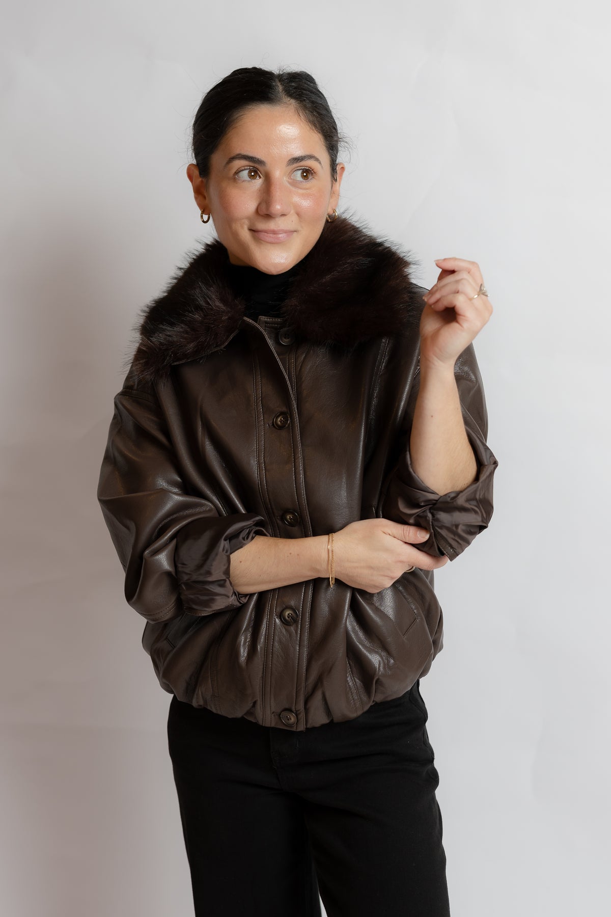 Marcie Faux Leather Jacket