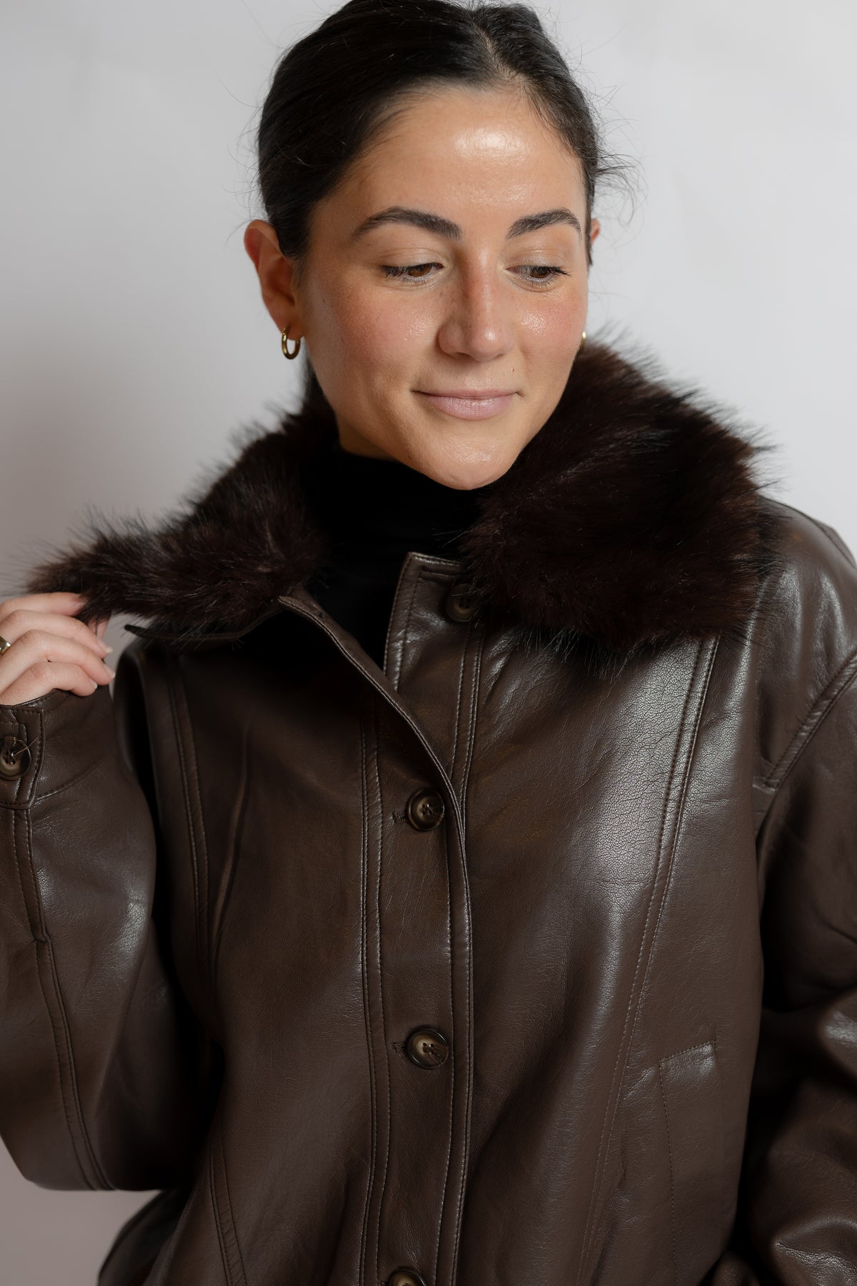 Marcie Faux Leather Jacket