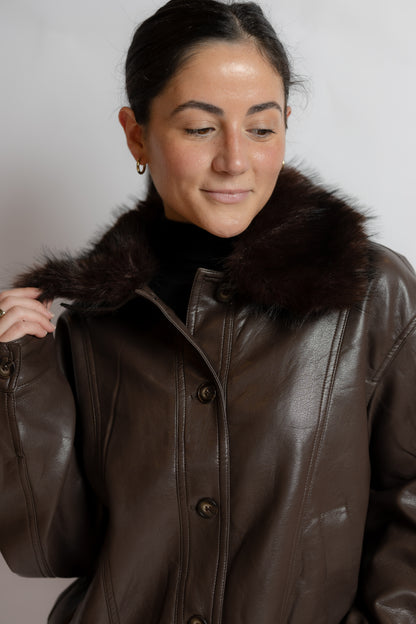 Marcie Faux Leather Jacket