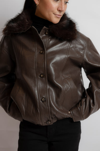 Marcie Faux Leather Jacket