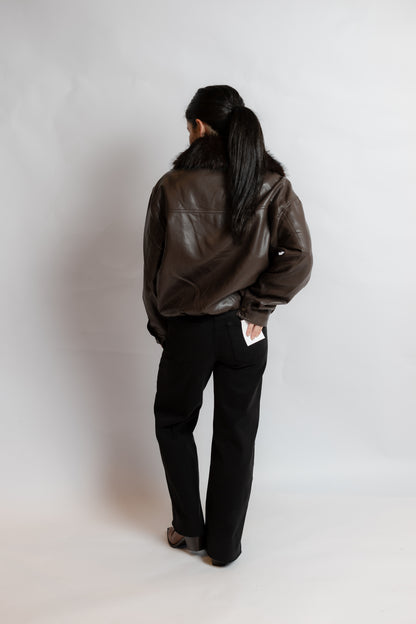 Marcie Faux Leather Jacket