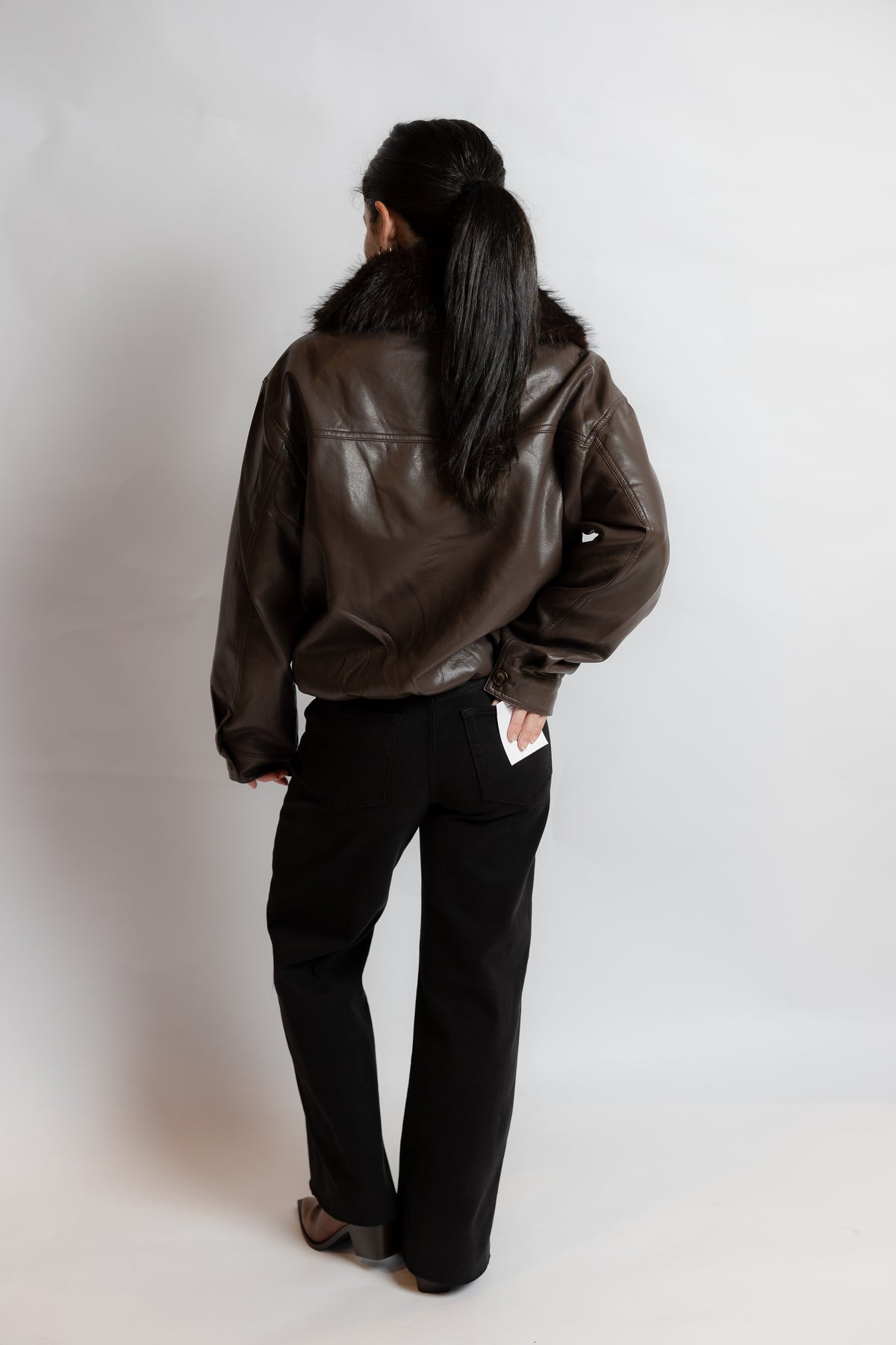 Marcie Faux Leather Jacket