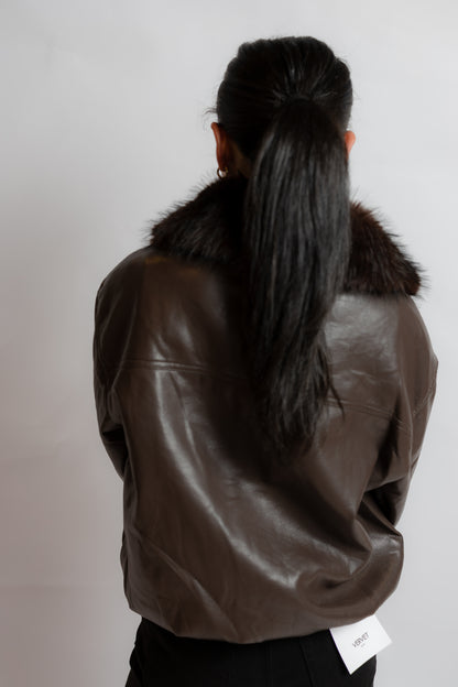 Marcie Faux Leather Jacket