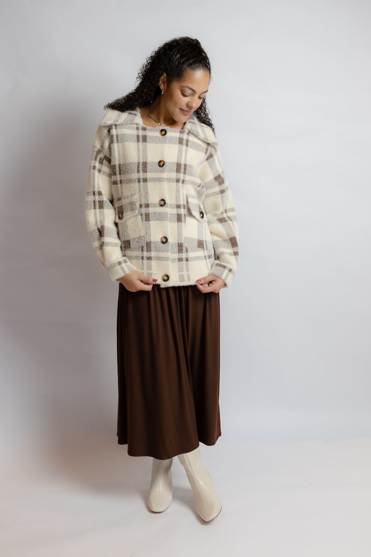 Lola Plaid Coat
