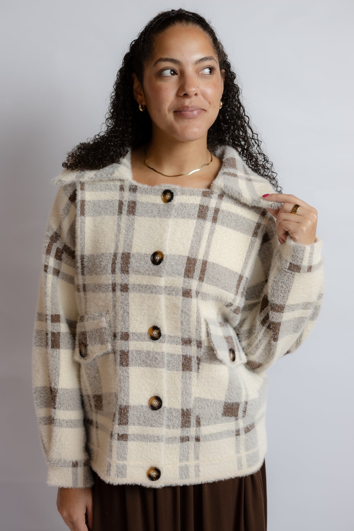Lola Plaid Coat