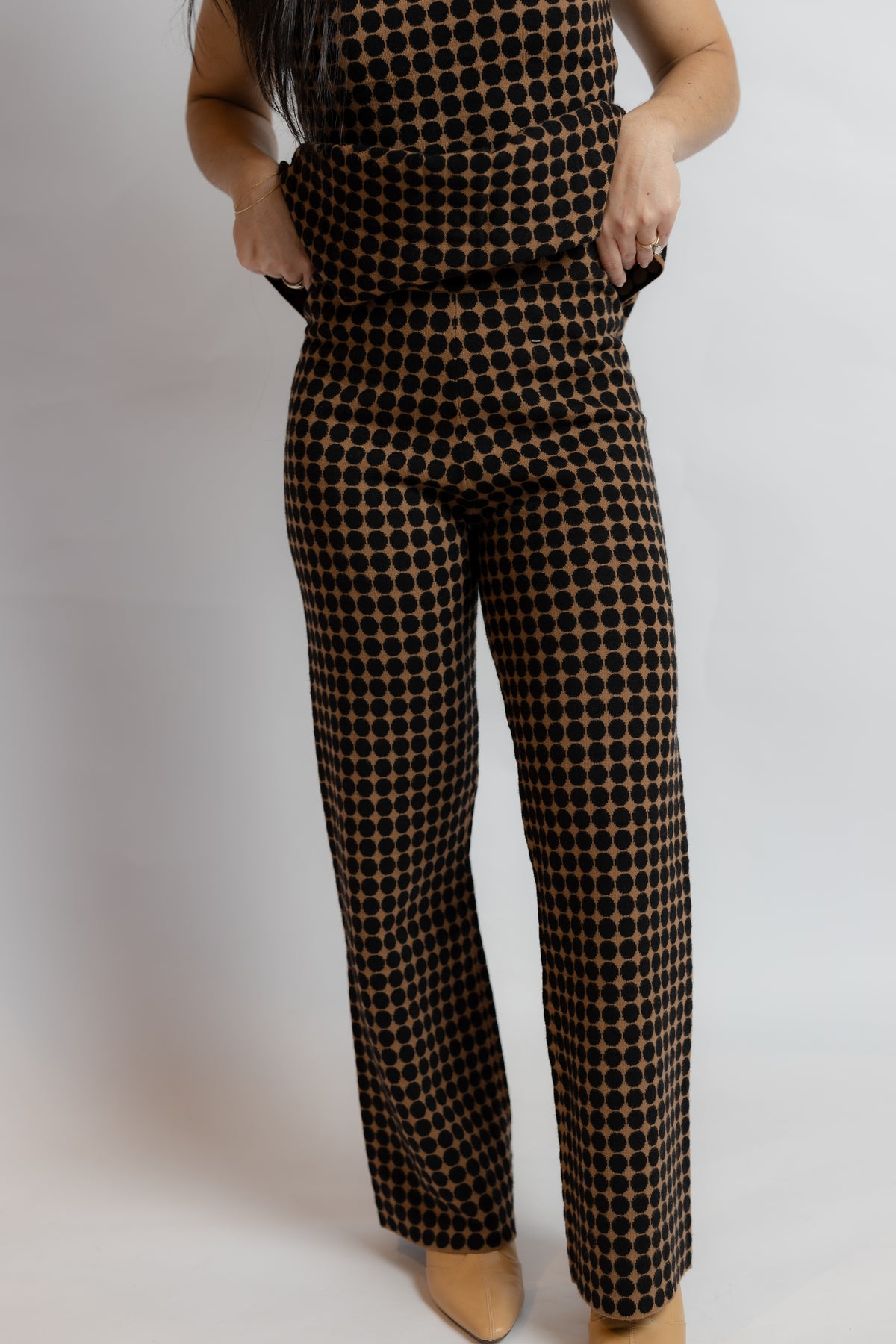 Mia Printed Knit Pant