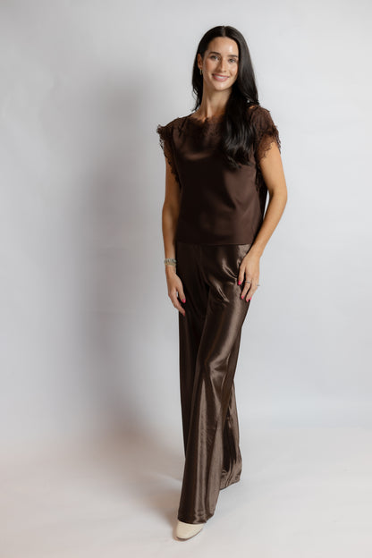 Chris Lace Trim Top