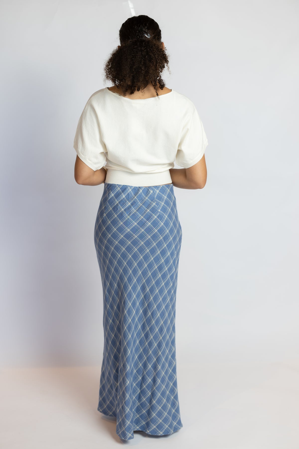 Europa Plaid Maxi Skirt