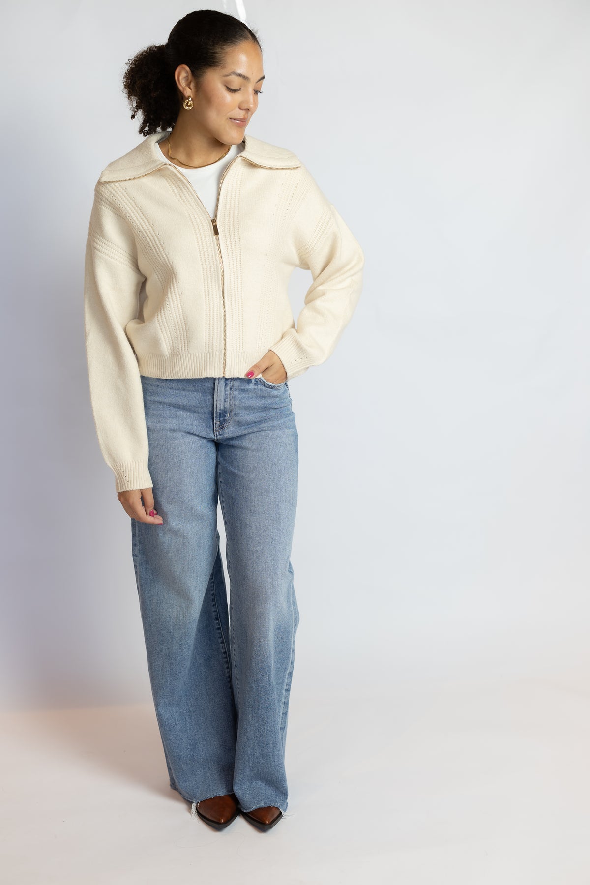 Silverlake Zip Cardigan