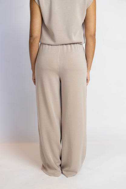 These Days Modal Wide Leg Pants Taupe