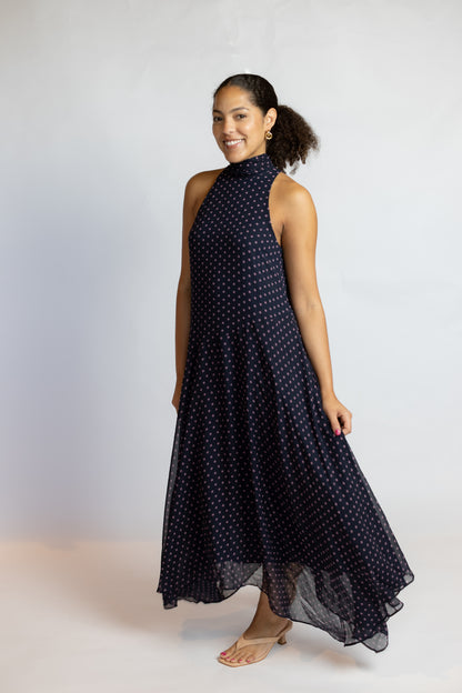 Tiana Polka Dot Maxi Dress