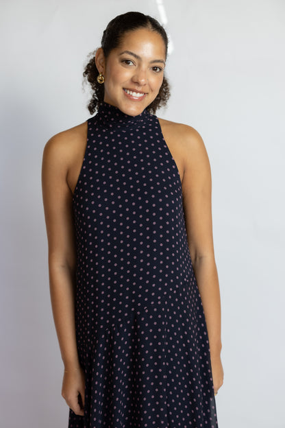 Tiana Polka Dot Maxi Dress