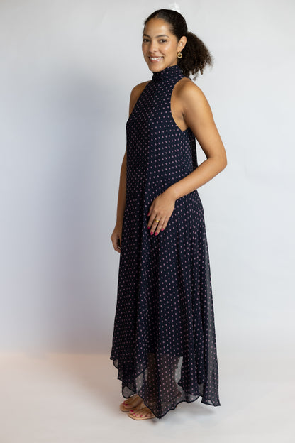 Tiana Polka Dot Maxi Dress