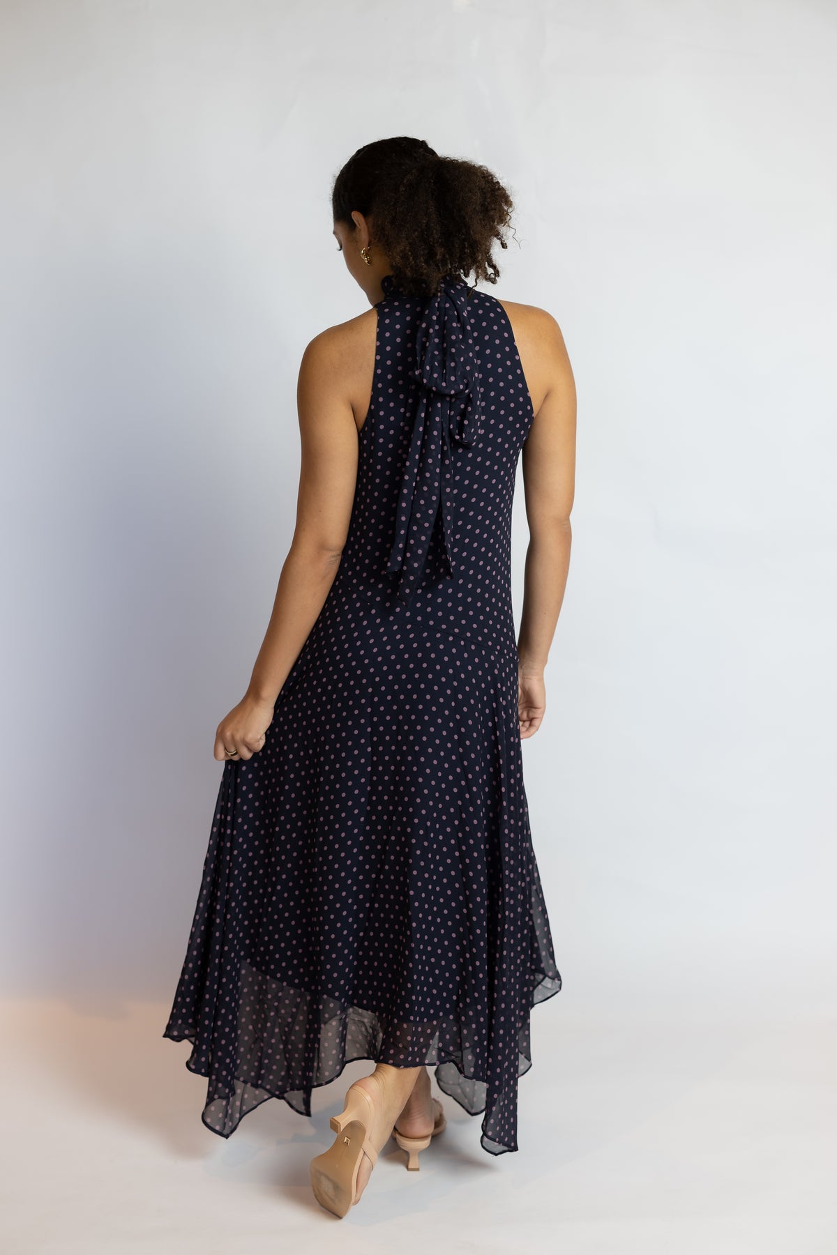 Tiana Polka Dot Maxi Dress