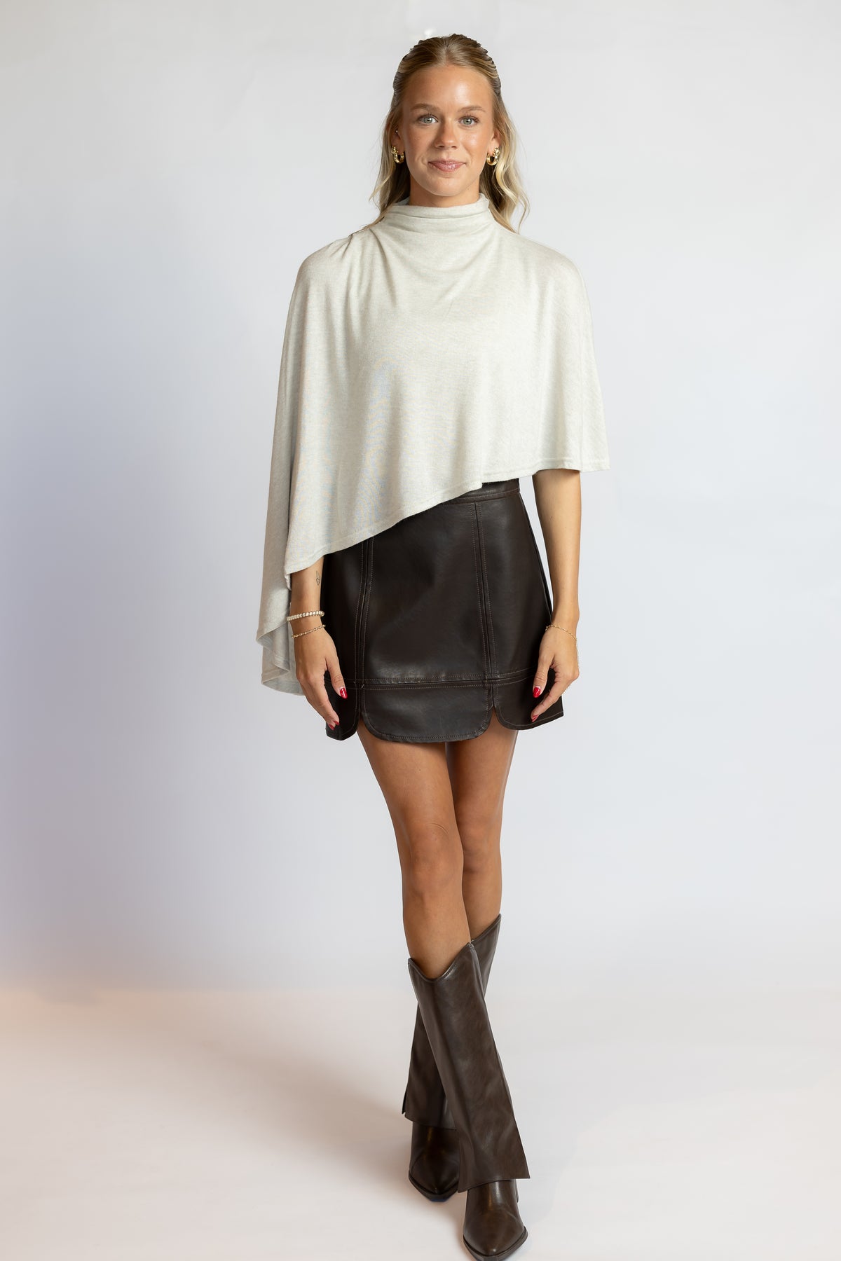 Diana Faux Leather Mini Skirt