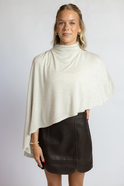 Jailene Asymmetric Cape Top