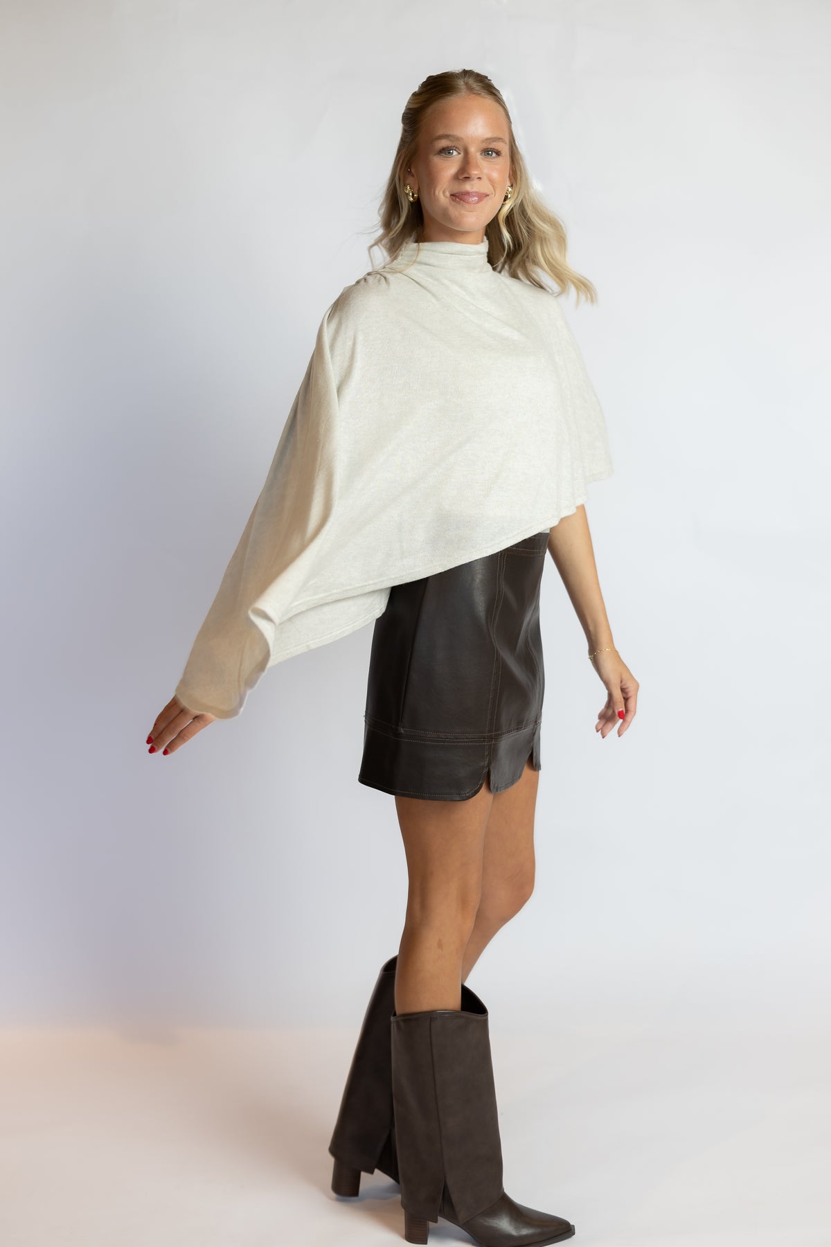 Diana Faux Leather Mini Skirt
