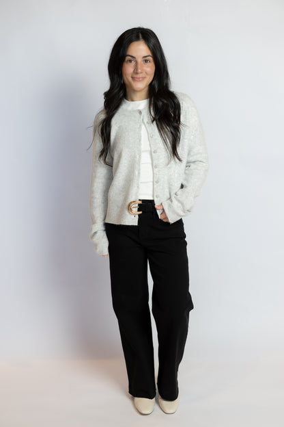 In The Middle Black Crop Jeans