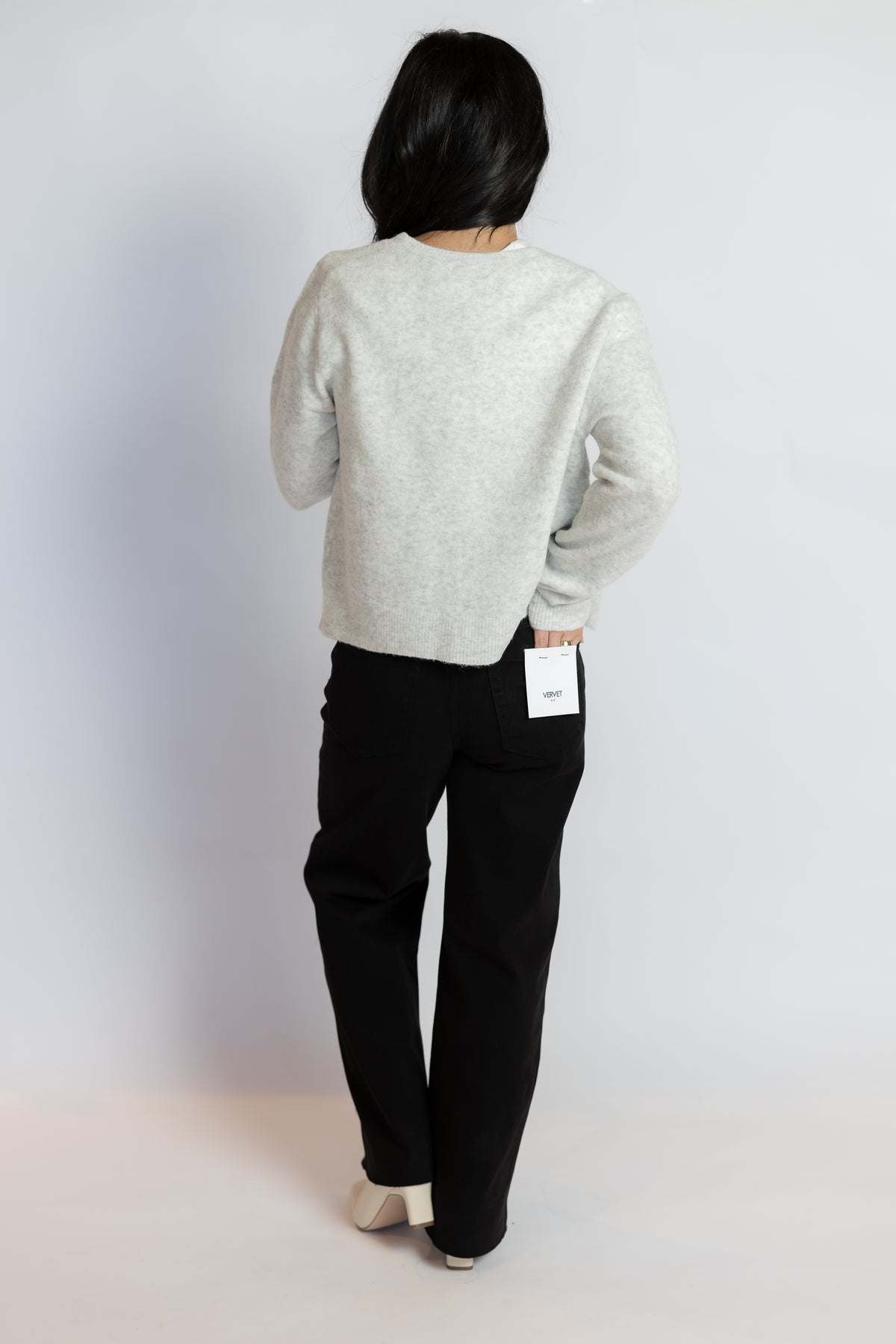 In The Middle Black Crop Jeans