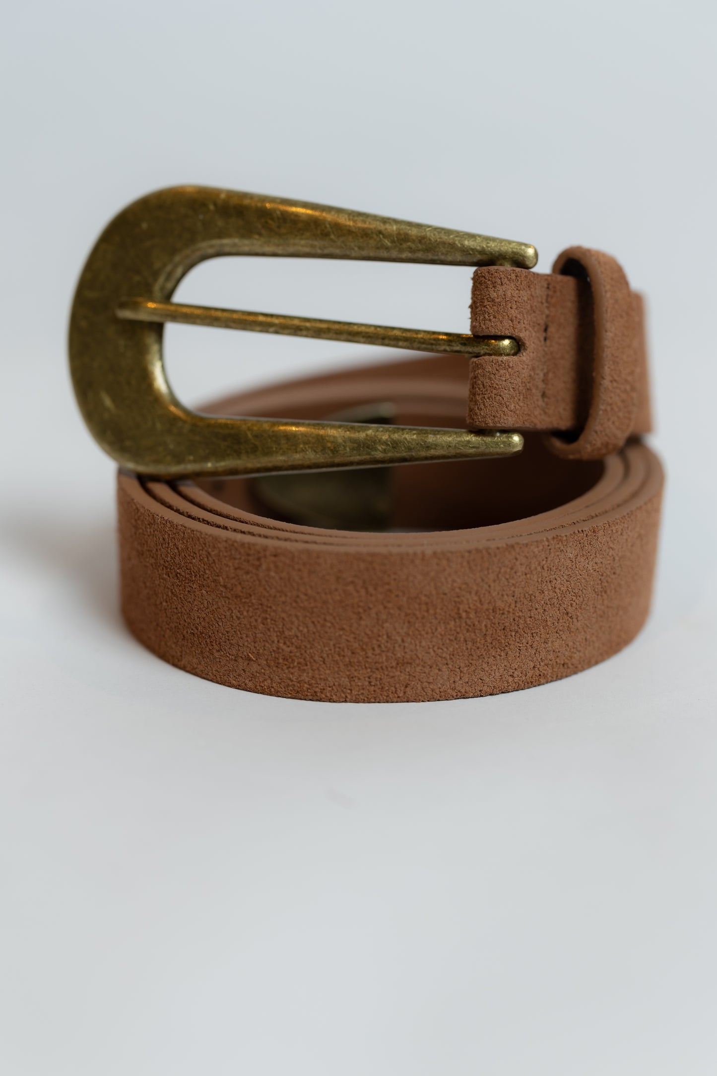 Cannon Suede Belt Cognac