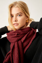 Load image into Gallery viewer, Rangeley Recycled Blend Scarf Pinot Noir
