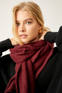 Rangeley Recycled Blend Scarf Pinot Noir
