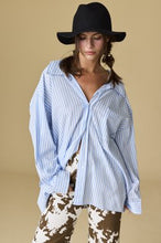 Load image into Gallery viewer, Luna Oversized Stripe Shirt