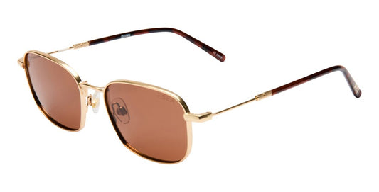 Quinn Sunnies Gold/Brown
