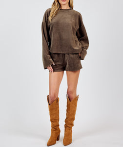Come Over Brushed Knit Shorts