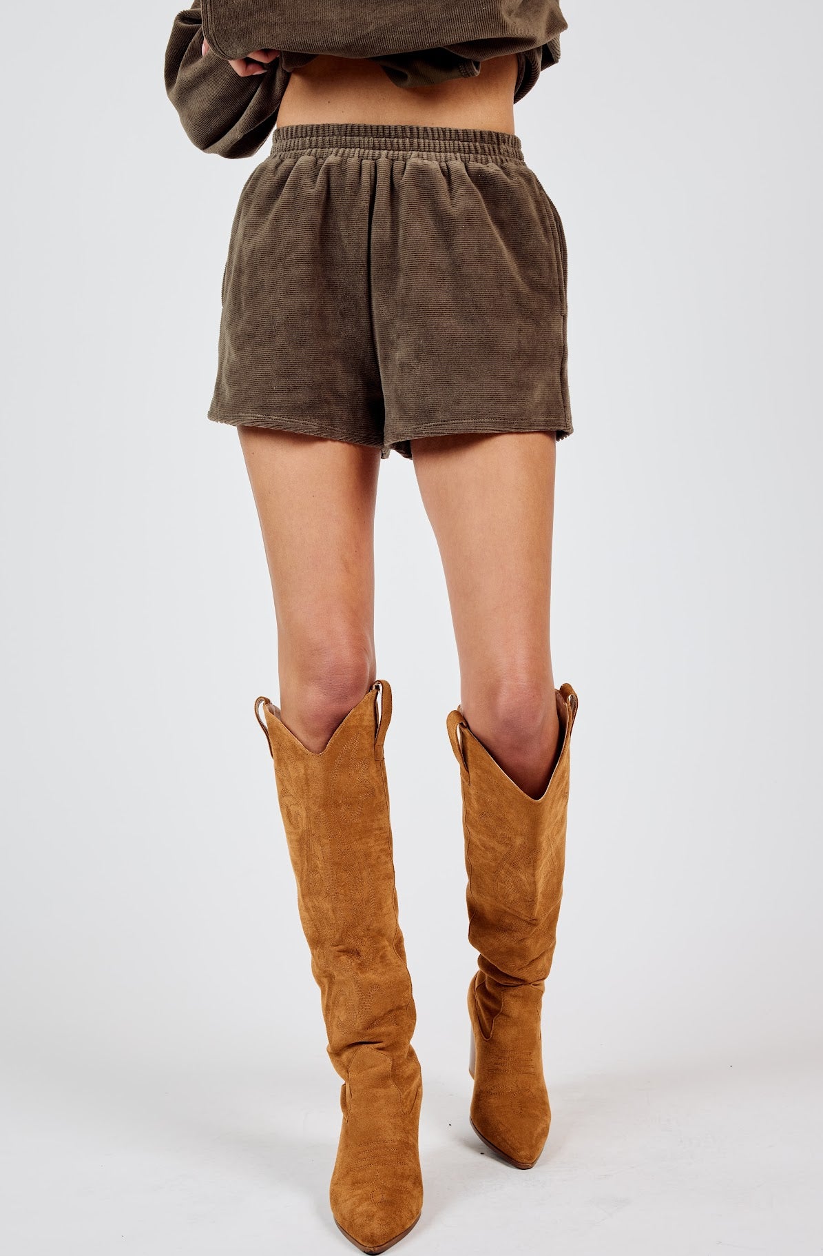 Come Over Brushed Knit Shorts