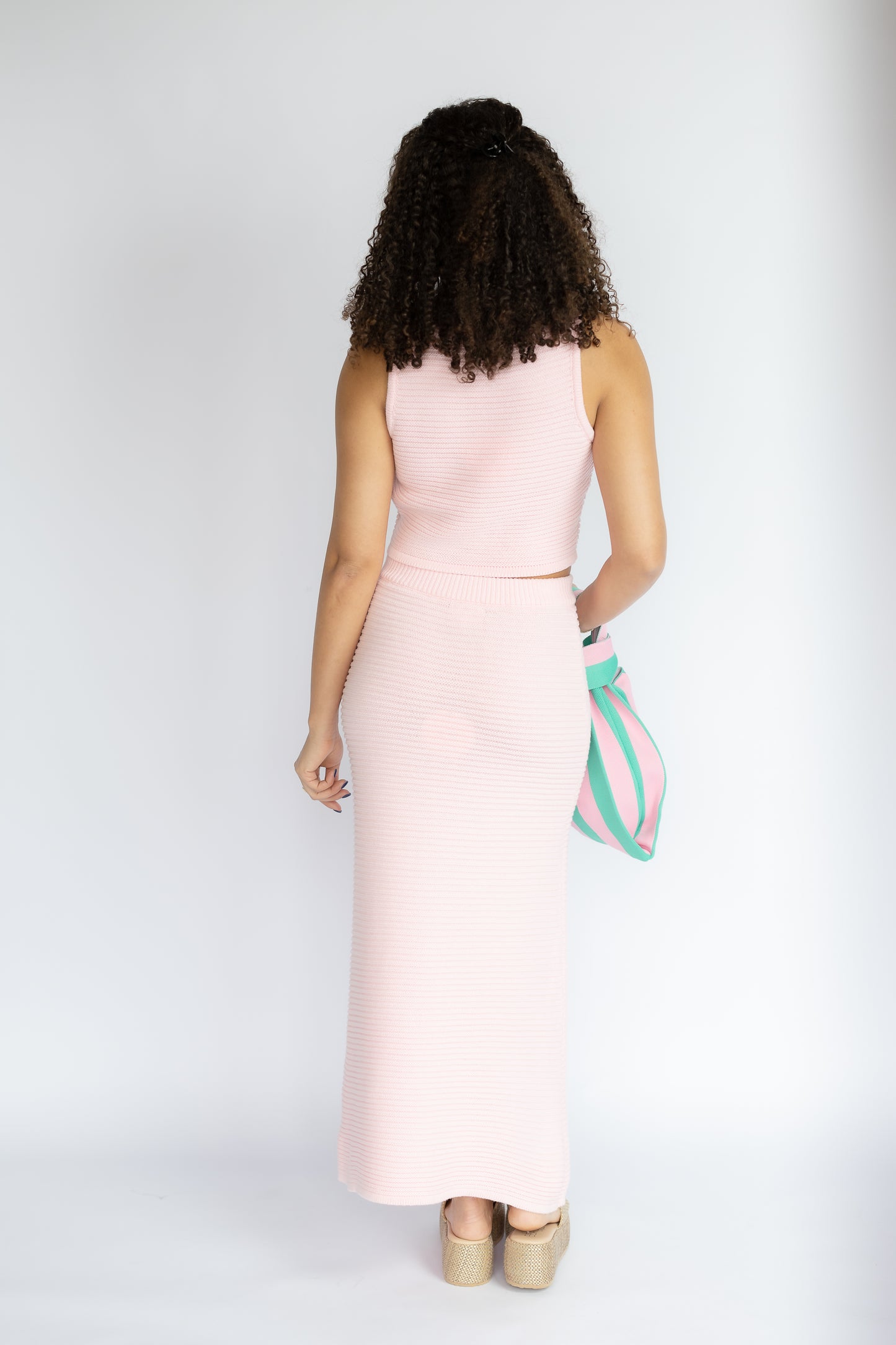 One Step Closer Ribbed Midi Skirt