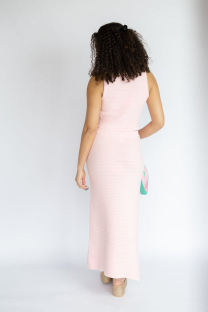 One Step Closer Ribbed Midi Skirt