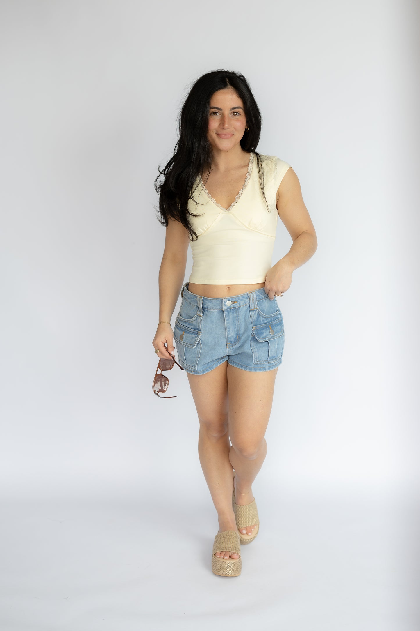 Hold Me Tight V-Neck Top