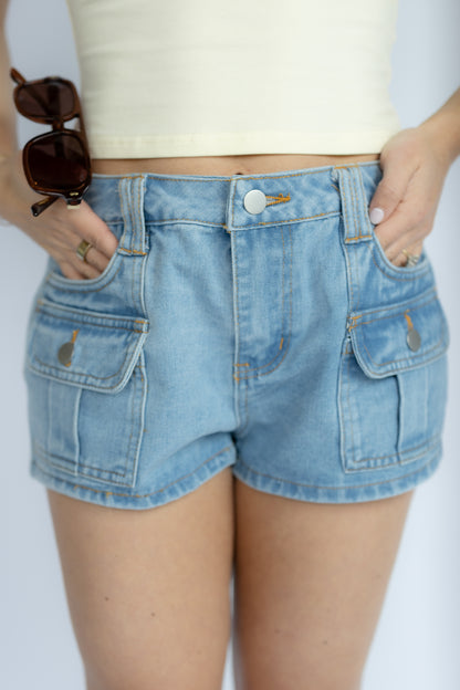 Ready To Roll Denim Shorts