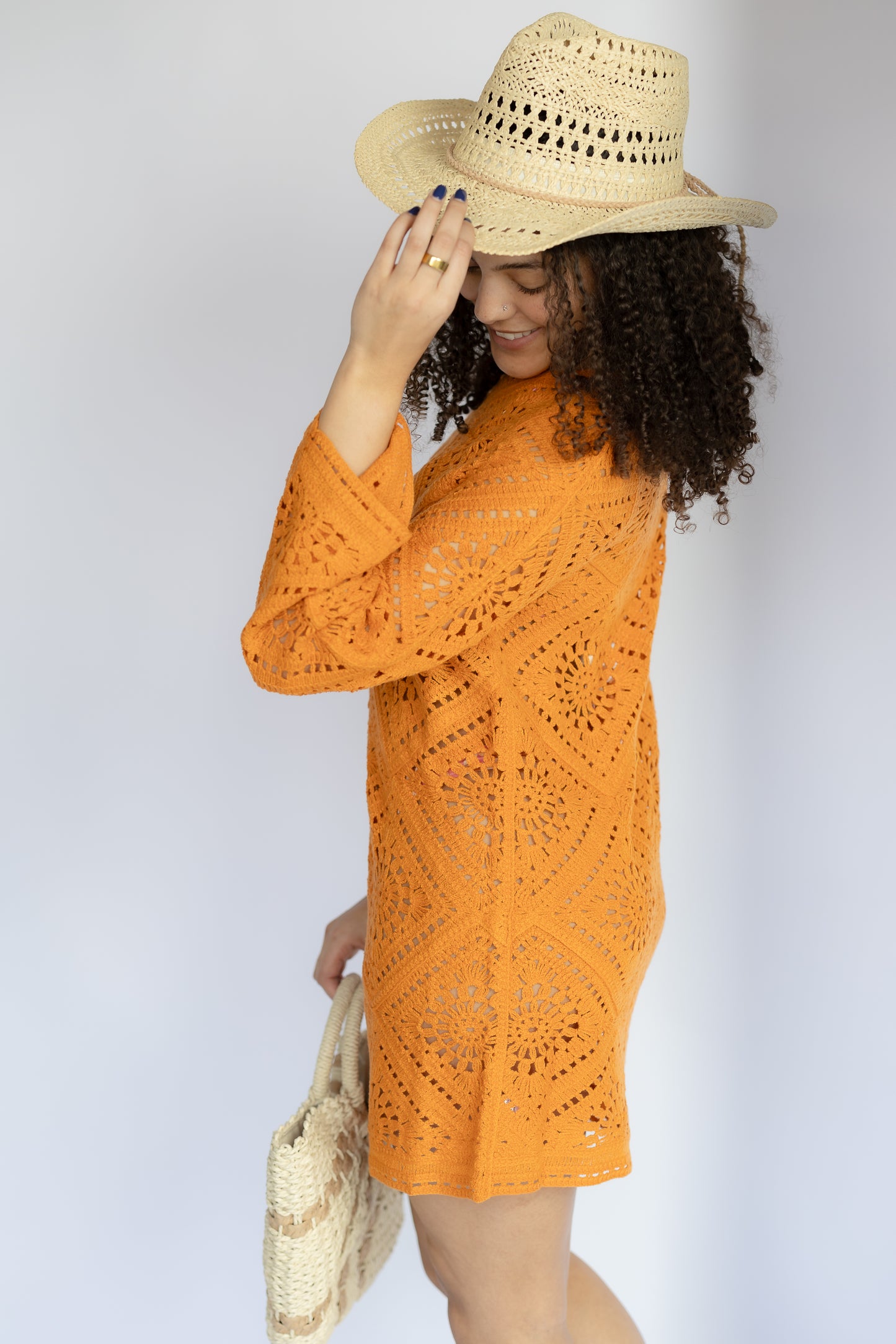 Shady Palms Crochet Dress
