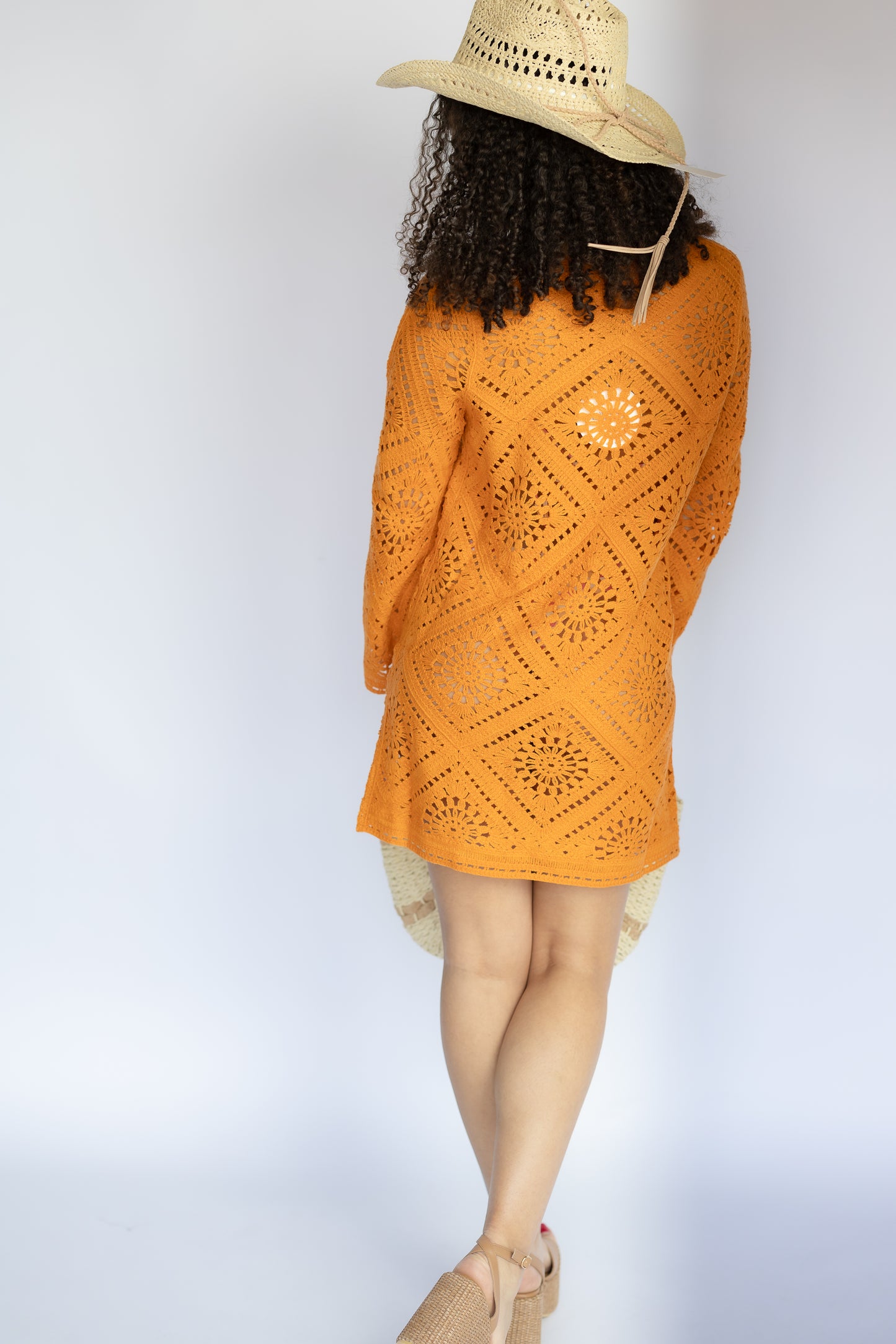 Shady Palms Crochet Dress