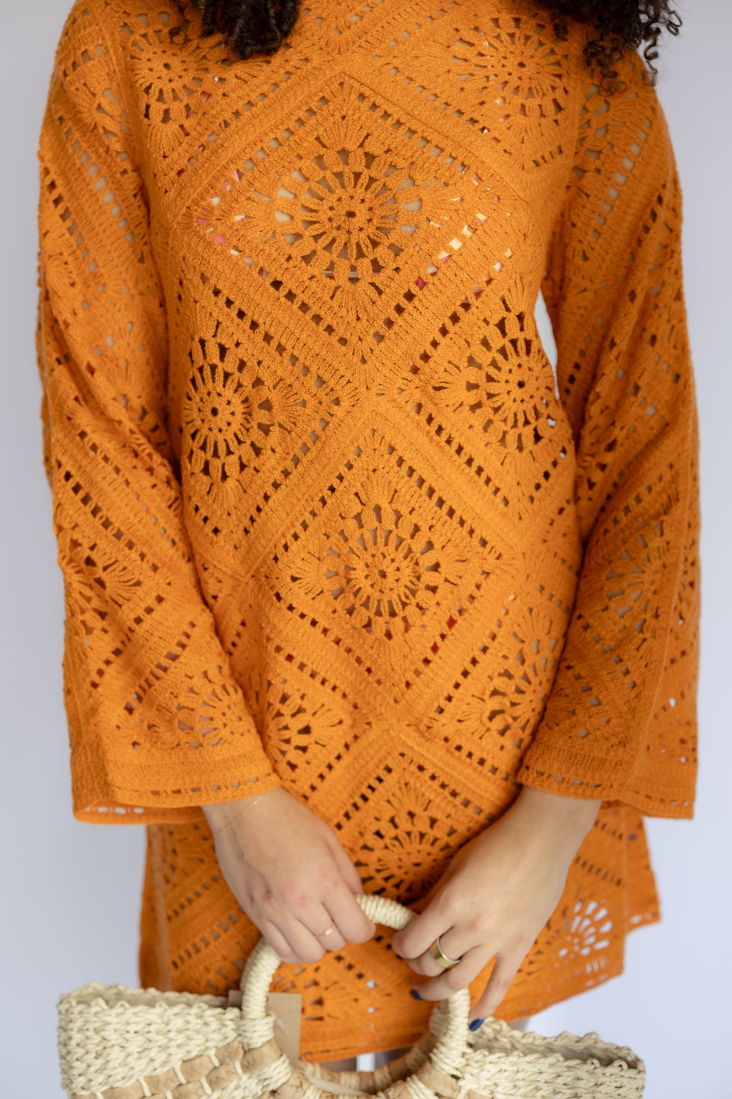 Shady Palms Crochet Dress
