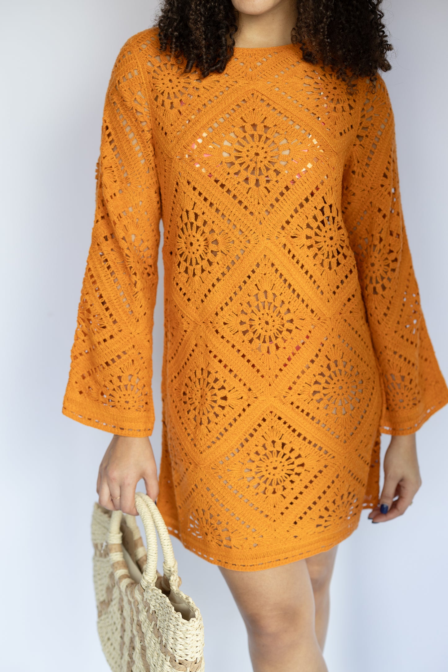 Shady Palms Crochet Dress