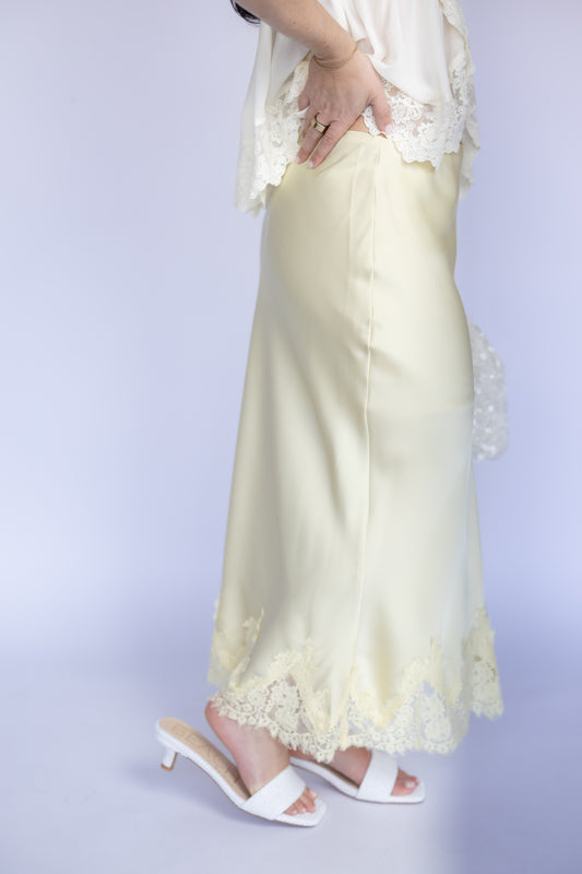 Gone For Good Lace Midi Skirt