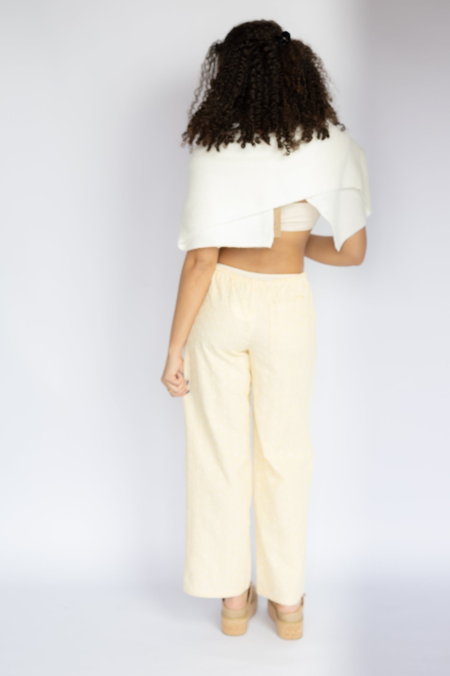 Ellie Striped Eyelet Pants