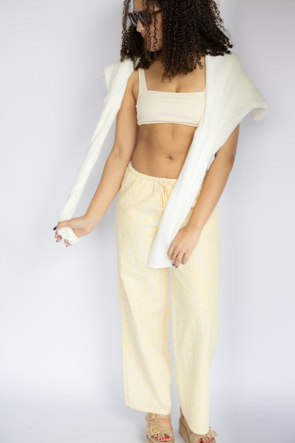 Ellie Striped Eyelet Pants