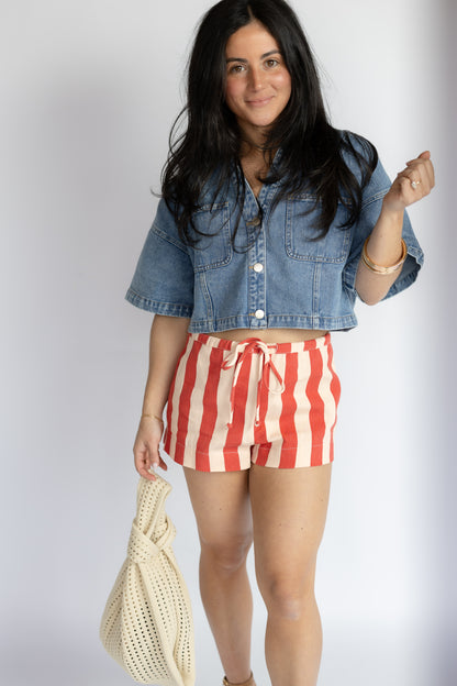 Callie Striped Shorts