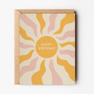 Boho Sun Birthday Card