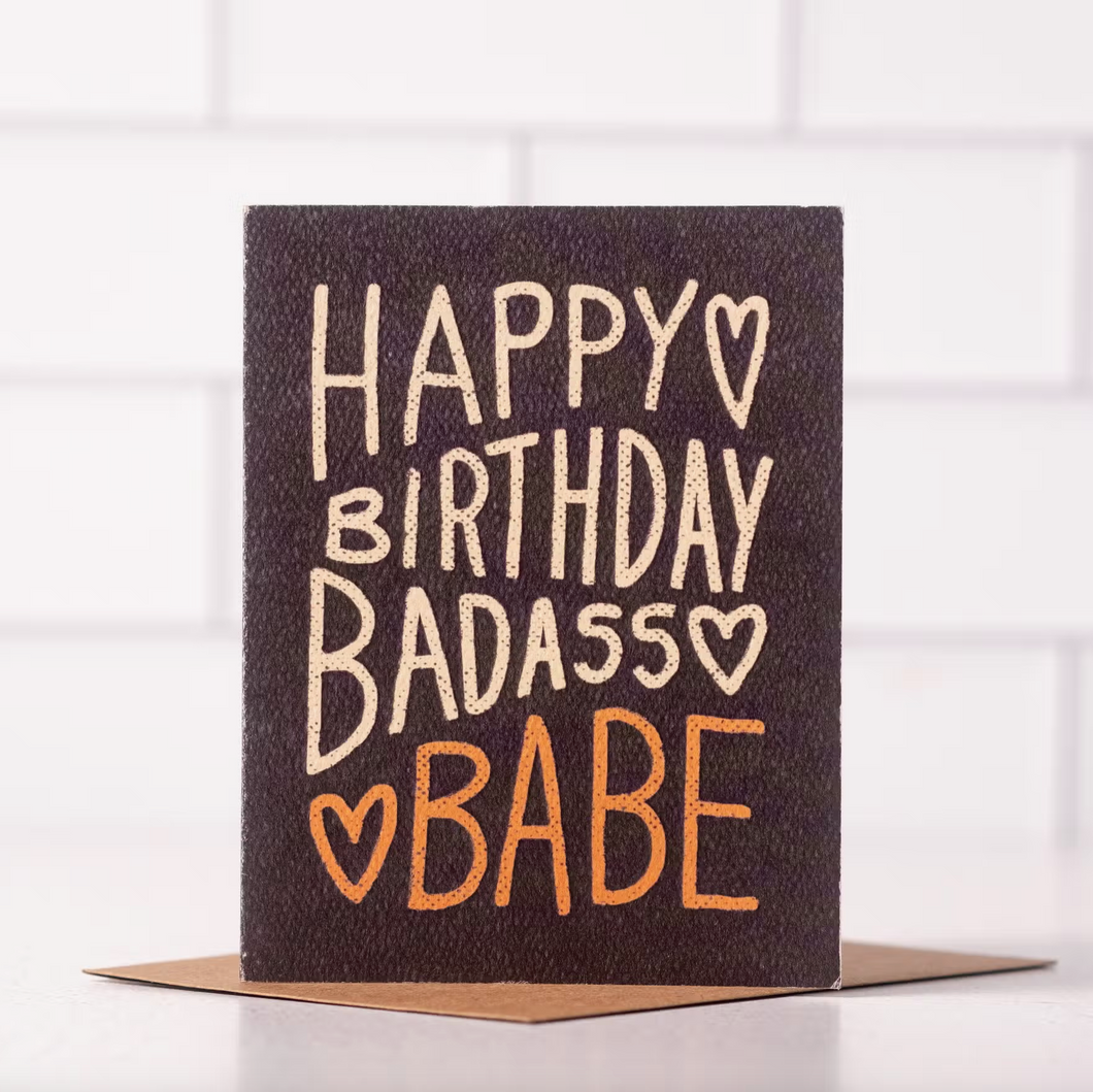 Badass Babe Birthday Card
