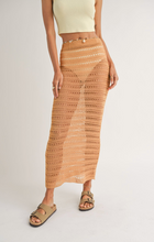 Load image into Gallery viewer, Isa Open Knit Midi Skirt