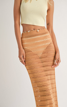 Load image into Gallery viewer, Isa Open Knit Midi Skirt