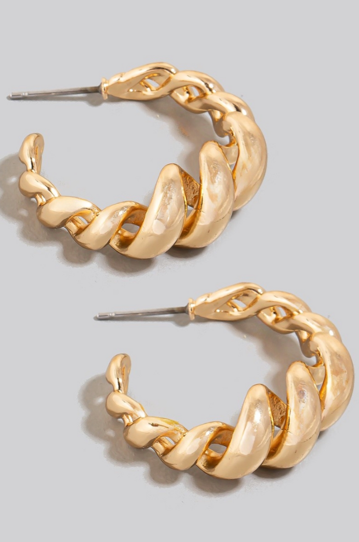 A Sunny Place Hoop Earrings