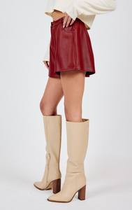 Night Vision Faux Leather Shorts